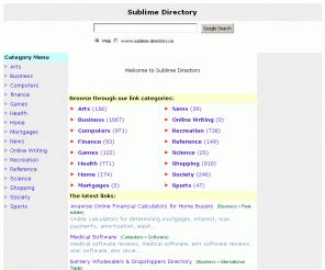 sublimedirectory|SUBLIME DIRECTORY Search